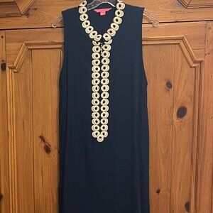 Lilly Pulitzer Jane Shift Dress Size 16 Navy New